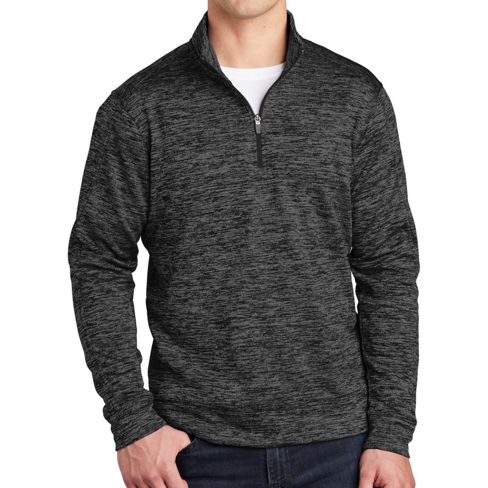 Russell Dri-Power 360 Training Fit Grey Long Sleeve with Quarter Zip